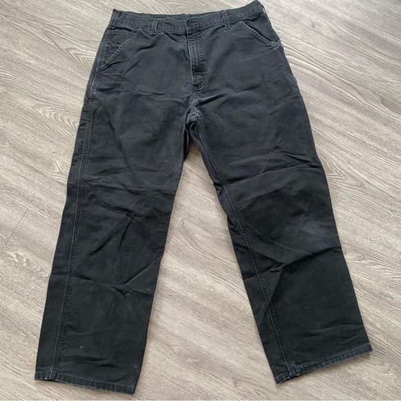 Carhartt Woman’s Black Durable Work Pants Size 12 - Picture 1 of 11